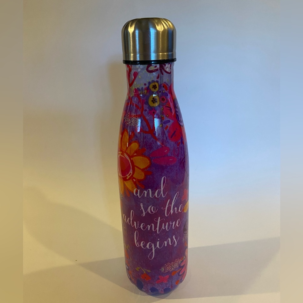 Natural Life Adventure Begins Double Wall Water Bottle